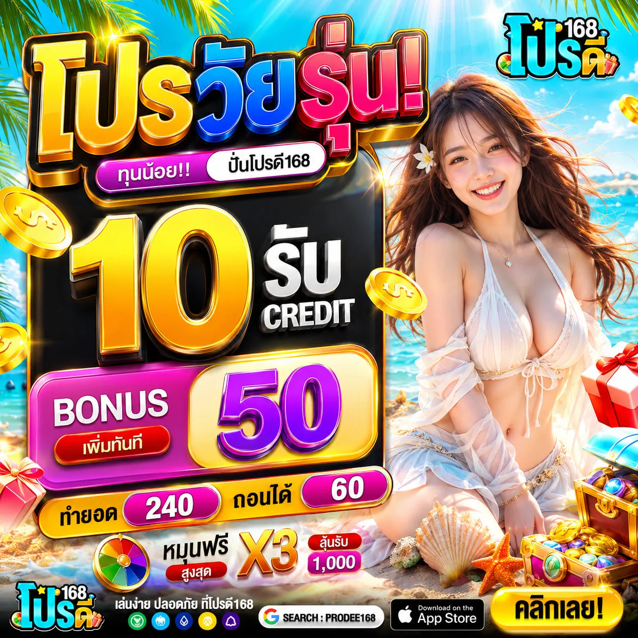 ฝาก 10 รับ 100